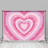 Romantic Pink Heart Happy Birthday Backdrop For Girl